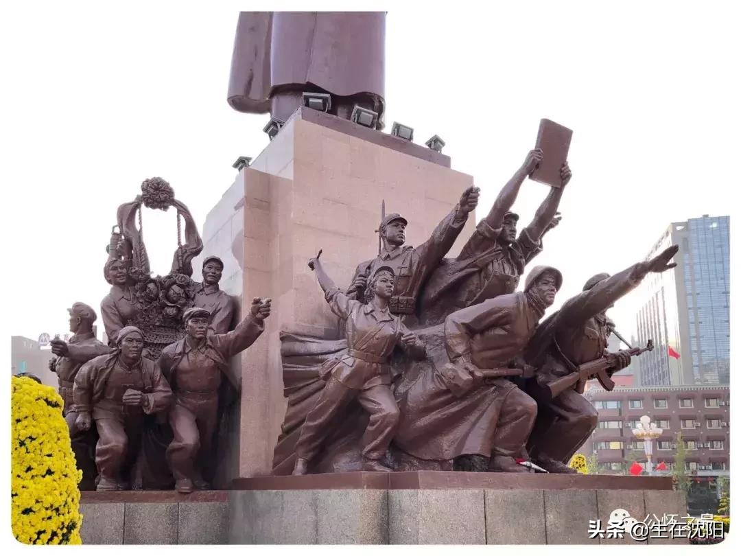 沈阳中山广场雕塑是谁建的,沈阳中山广场周围建筑群