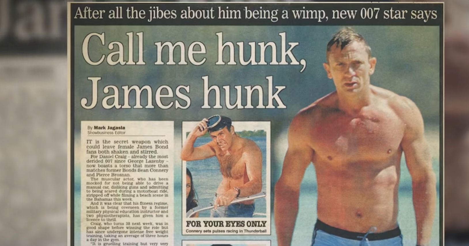 丹尼尔克雷格007谢幕之作,丹尼尔克雷格007经典动作