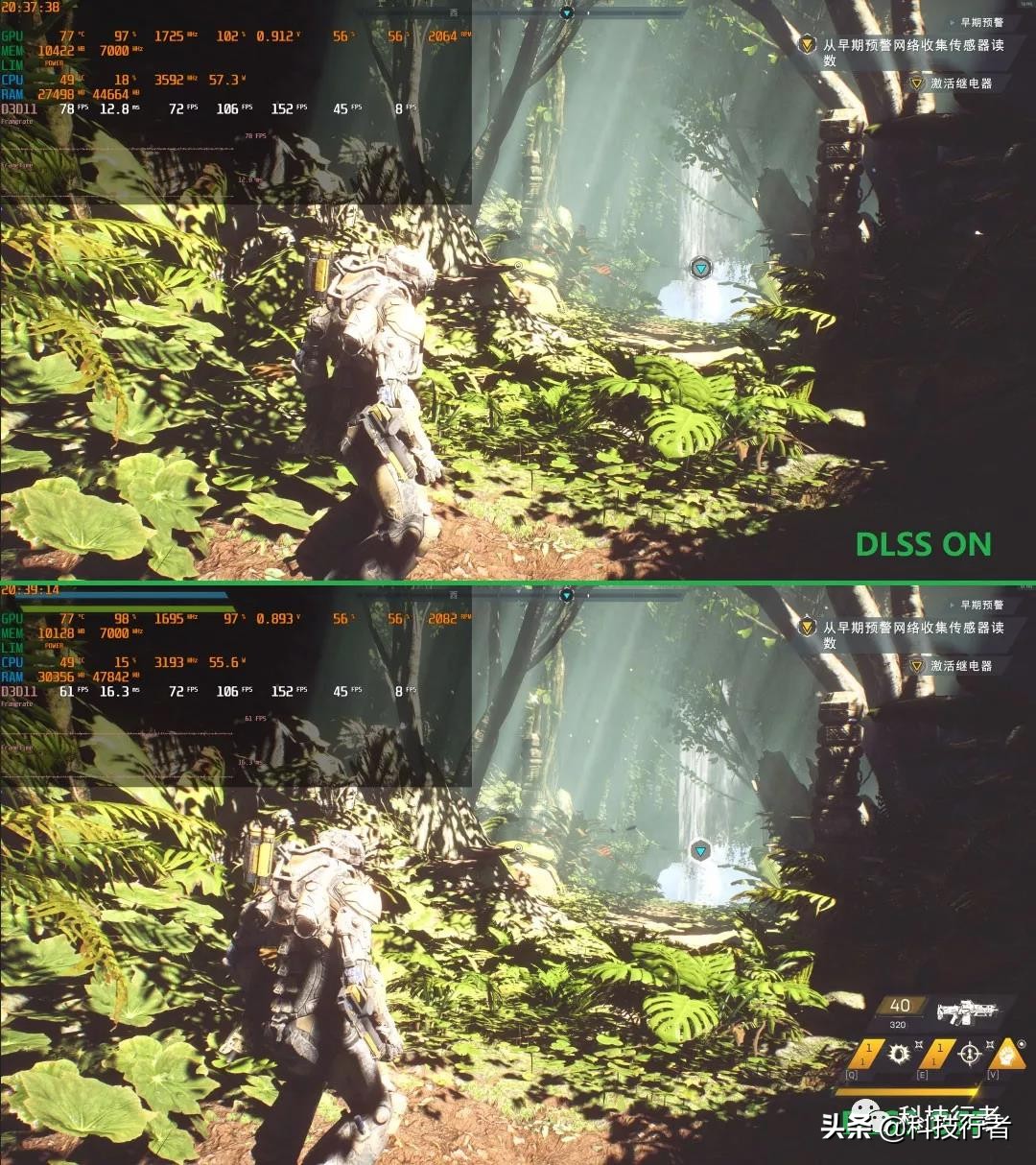 AnthemDLSS帧率评测：有了人工智能，RTX2060可以4K战GTX1080Ti