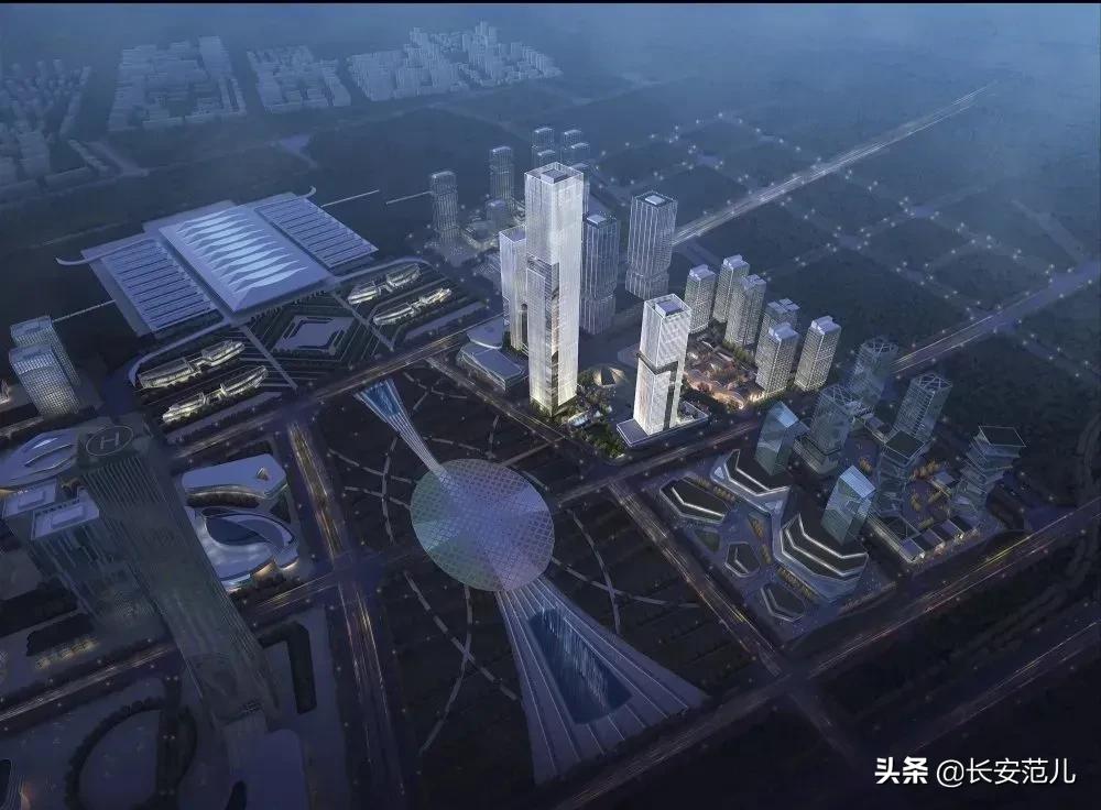 西安高铁新城中心片区,西安高铁新城超高层