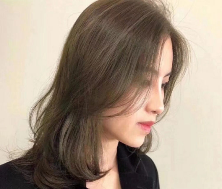 网红抹茶色,网红抹茶色染发