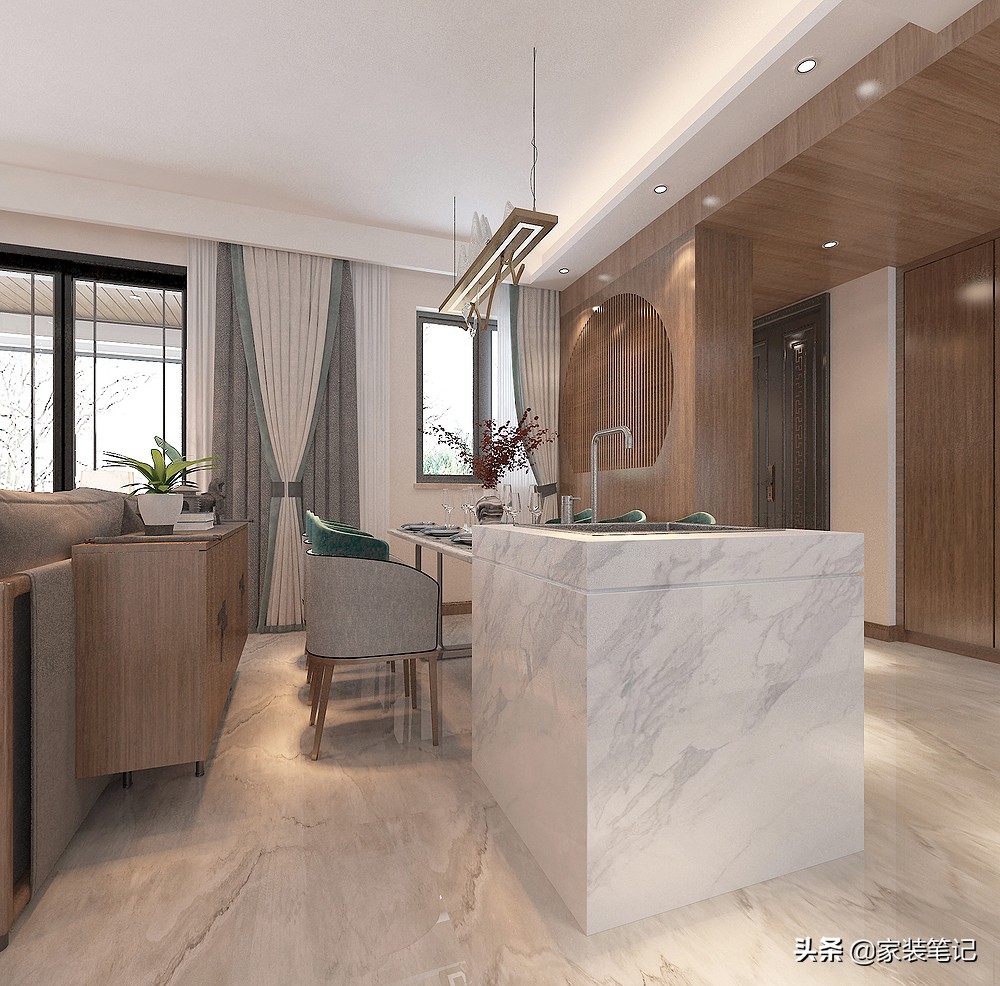 当现代简约邂逅新中式,当现代轻奢遇上新中式