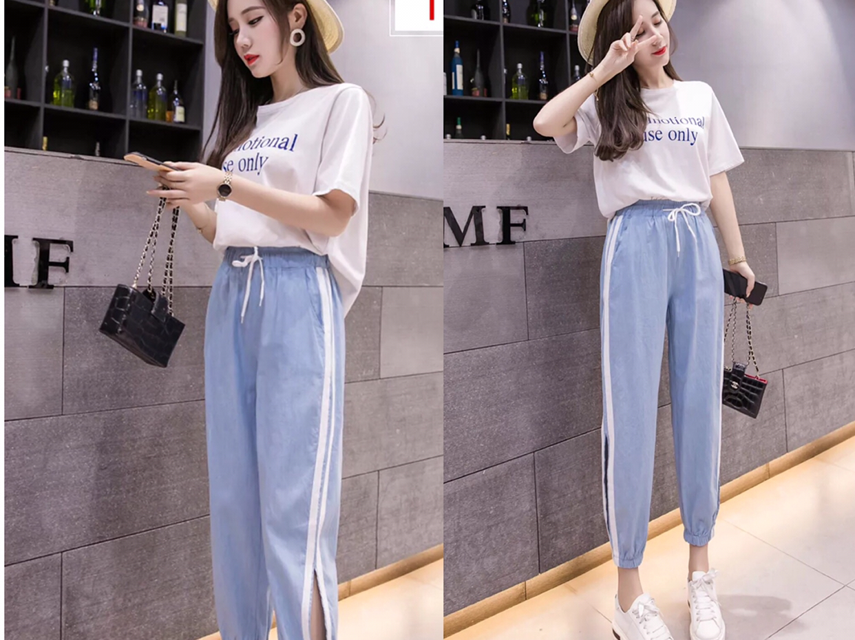 哈伦裤薄款夏季女款大腿粗,牛仔哈伦裤适合腿粗的女生吗