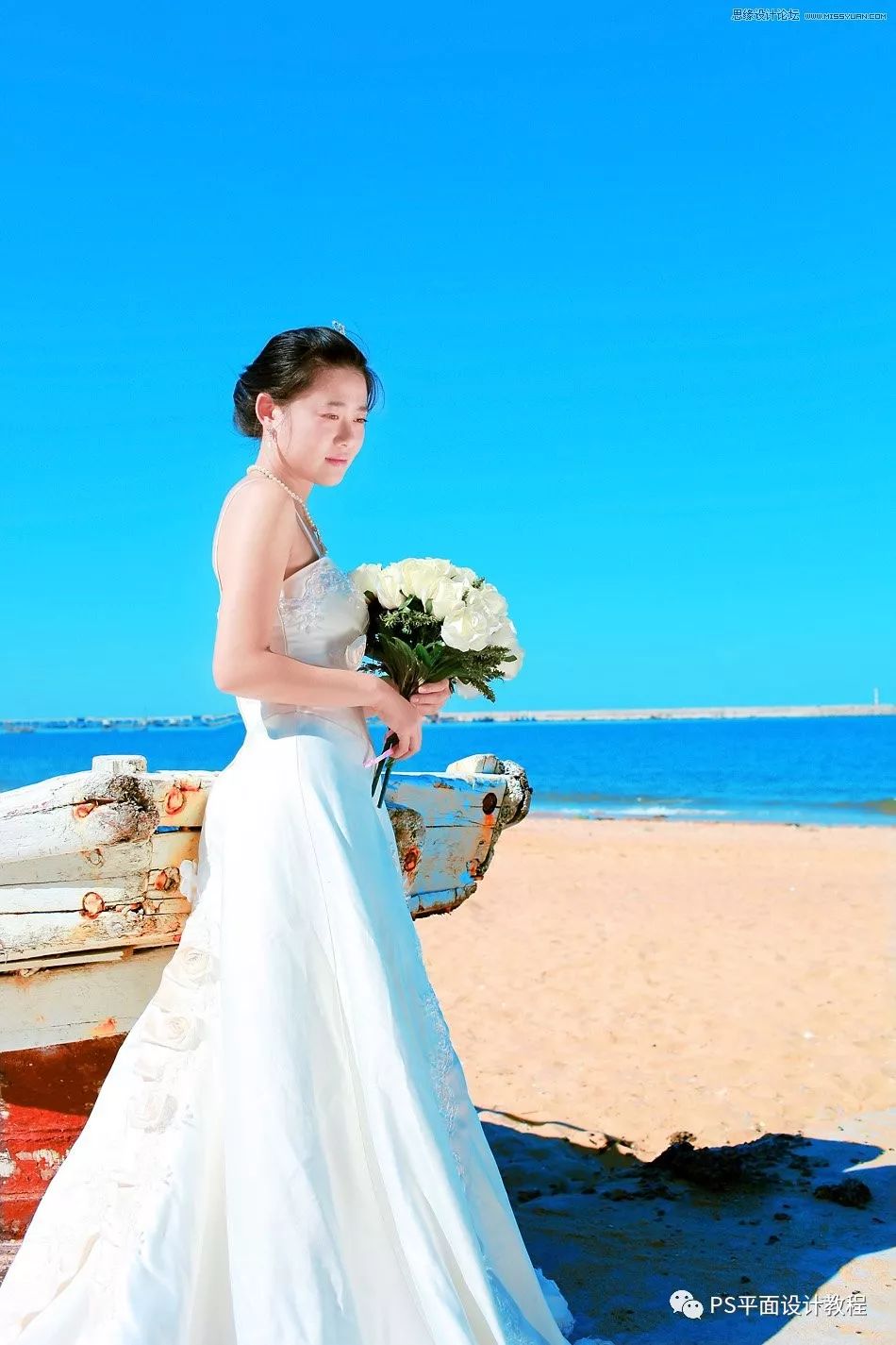 婚纱照大花修图,婚纱照拍出来脸好大怎么办