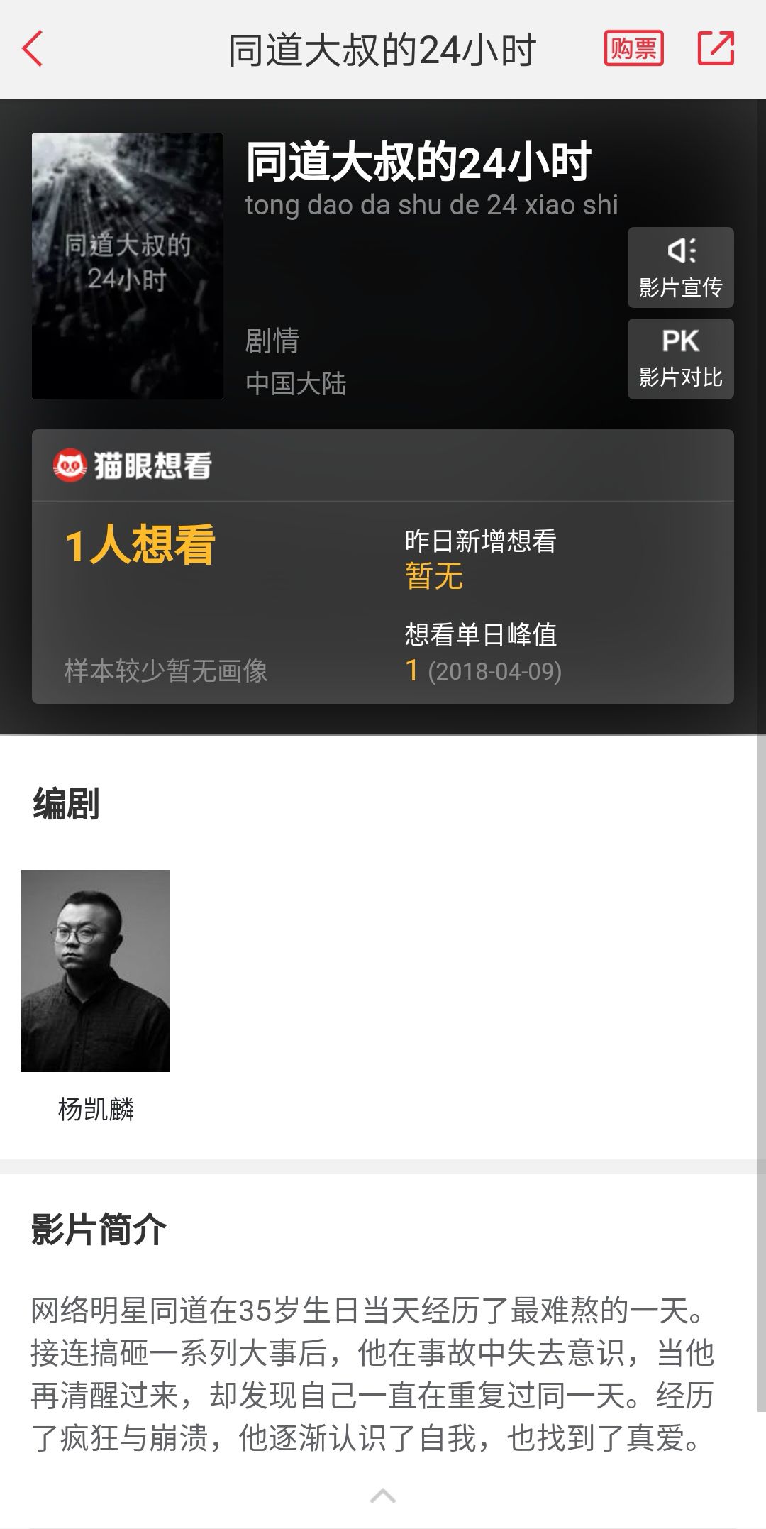 今日票房：大盘1.03亿，胡桃夹子和四个王国8333万，飓风奇劫4834万