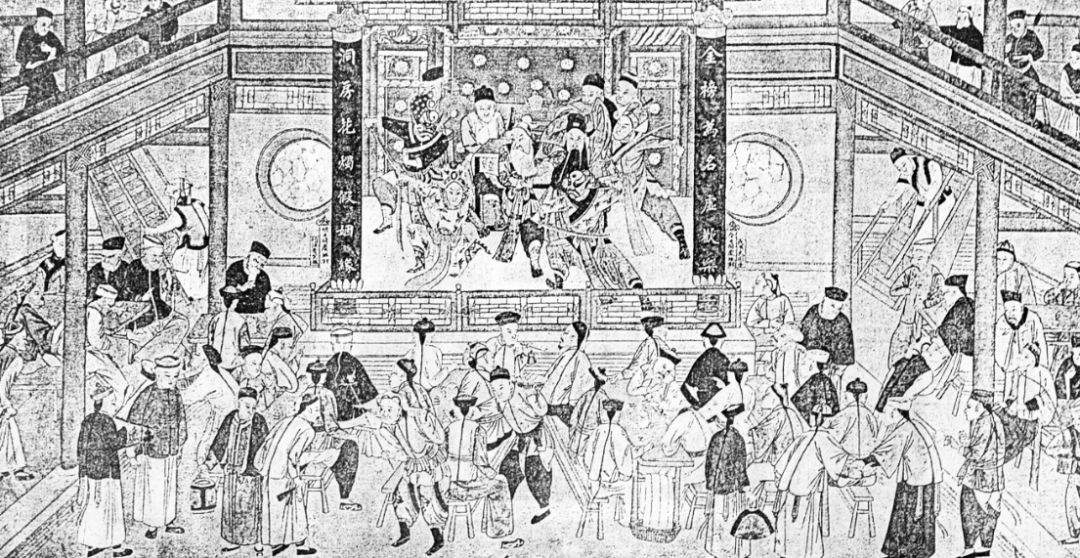 老北京戏园子唱戏,老戏园老北京