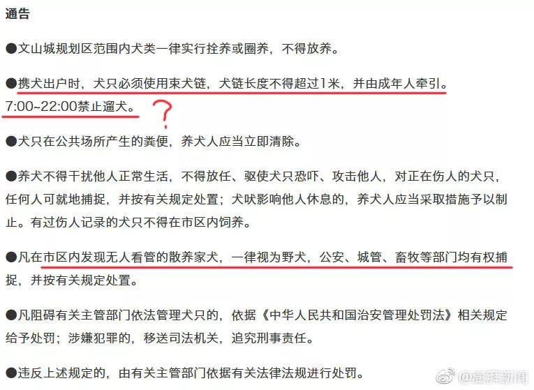 史上最严养狗令：早7点到晚22点禁止遛狗！网友吵翻了……