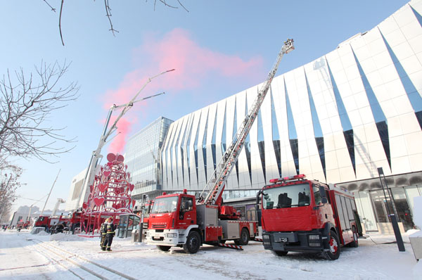 消防大型城市综合体实战演练,新疆消防救火演练