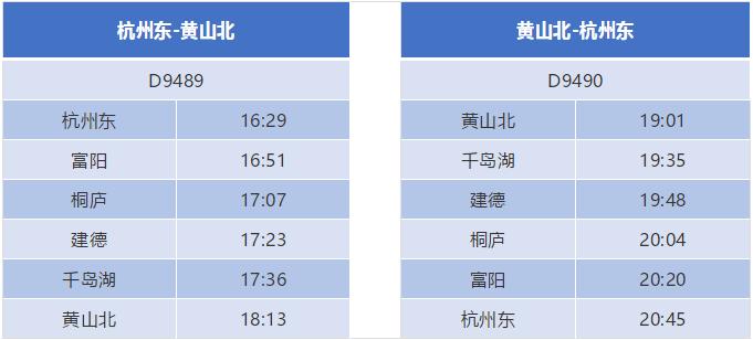 杭黄高铁票价及时刻表,杭黄高铁建德东站时刻表