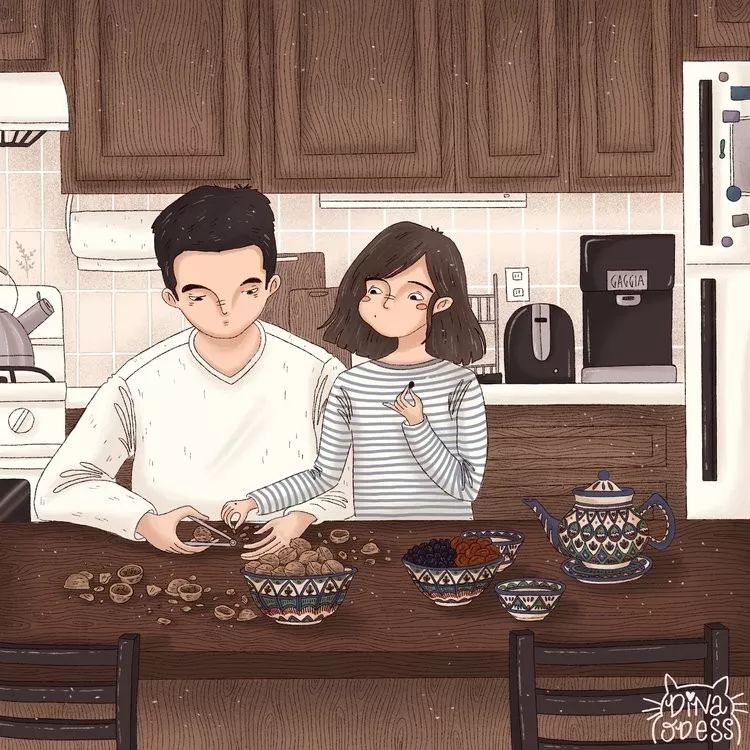 火爆ins，她画出了爱情最美的模样，甜哭！看完想恋爱……