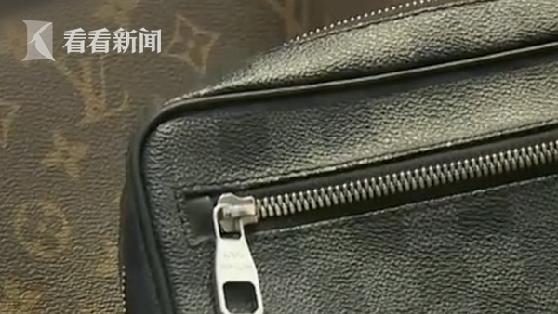 男子购买lv包,一男子买lv鞋子掉色
