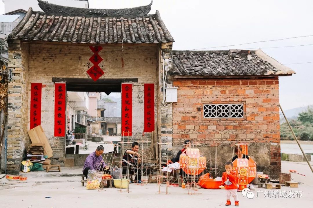 广州闽南传统大型花灯制作过程,派潭传统文化