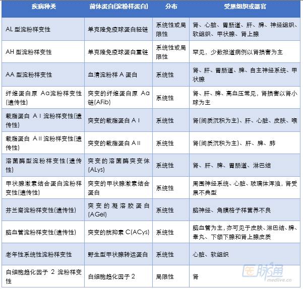 轻链型淀粉样变性,轻链淀粉样变性的诊断和治疗