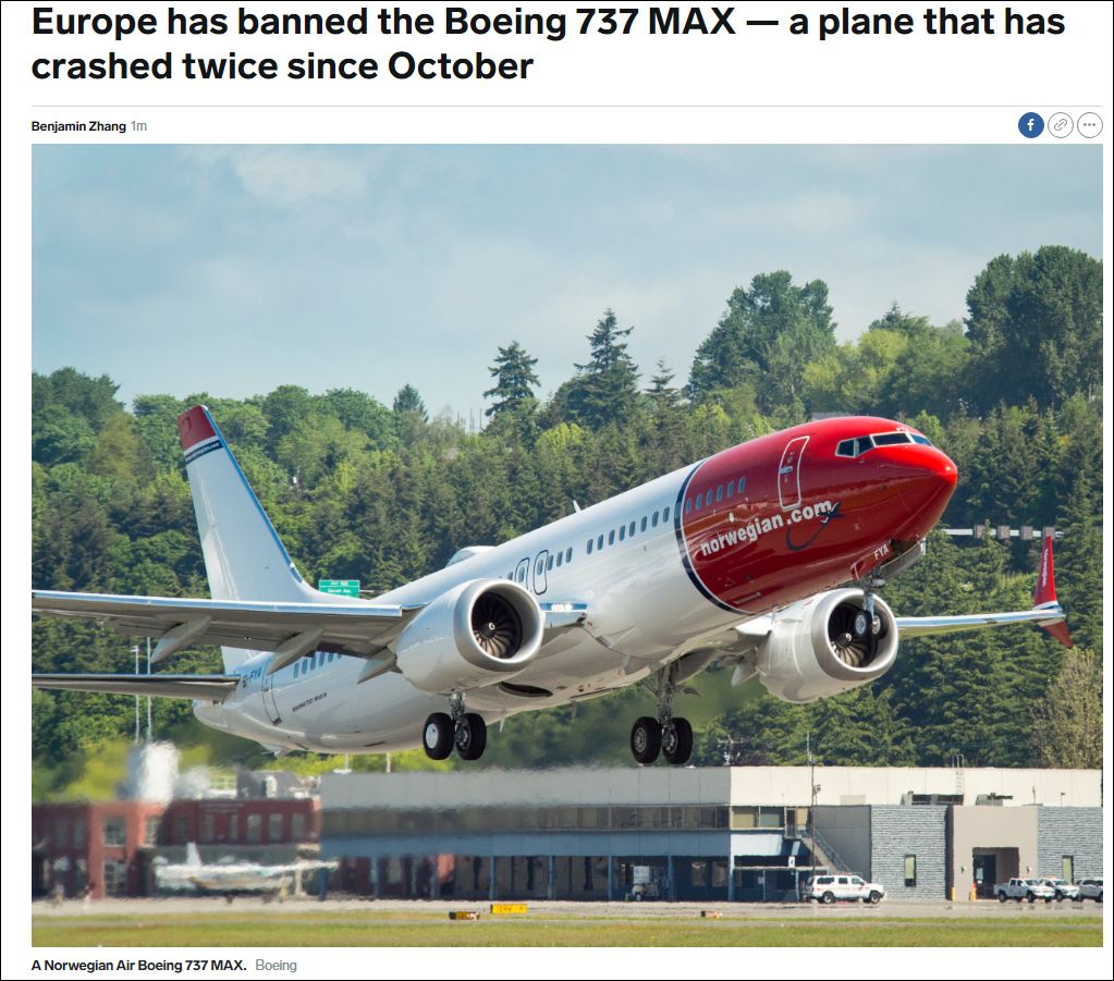 欧盟批准737max复飞,欧盟将考虑对波音实施制裁