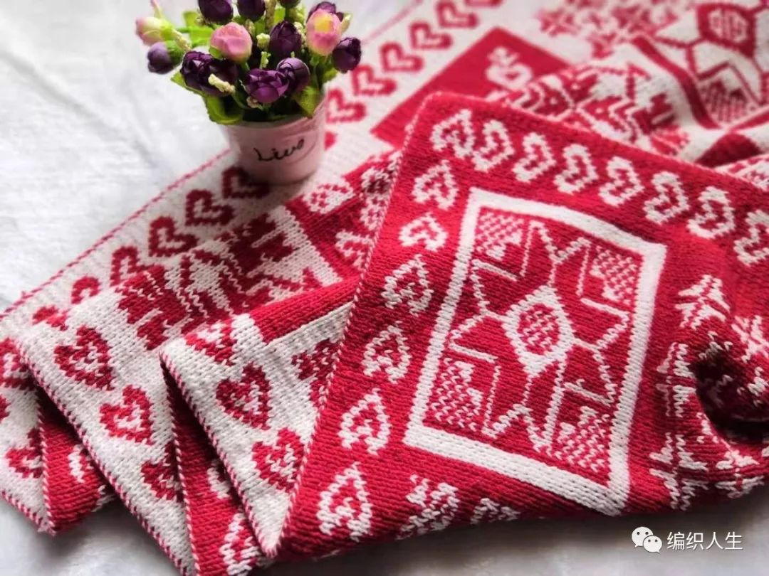 棒针双面提花编织视频教程,提花花样编织完整教程