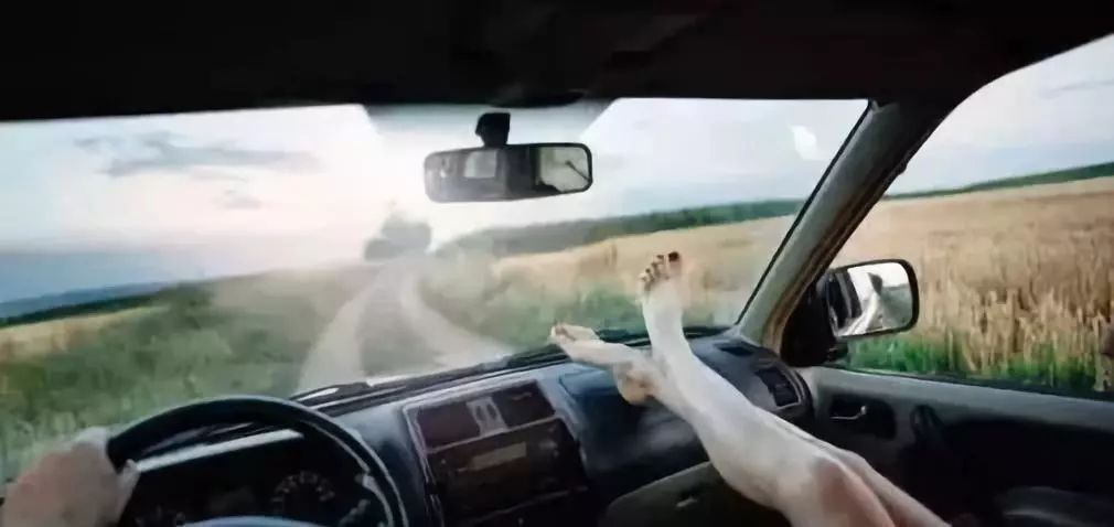 坐副驾把脚翘前档风玻璃，她前额都被膝盖戳没了！血的教训！