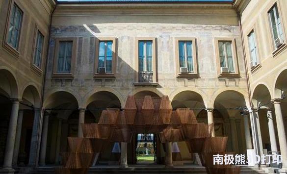 Cos和法国建筑师在米兰展示3D打印几何学建筑