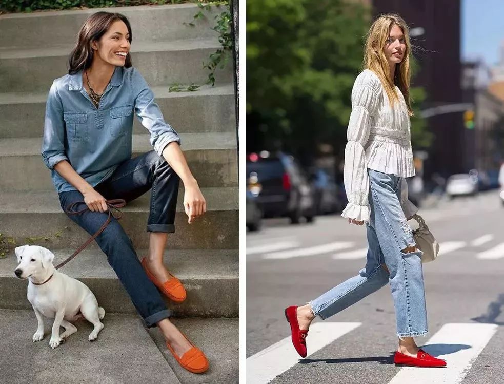 豆豆鞋九分裤,九分裤豆豆鞋白袜子