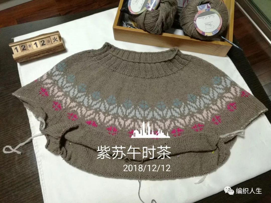 火得一塌糊涂的棒针提花毛衣,开司米棒针圆肩提花毛衣图解