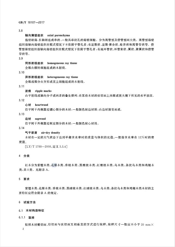 红木国标最新标准,新国标红木还有绒毛黄檀吗