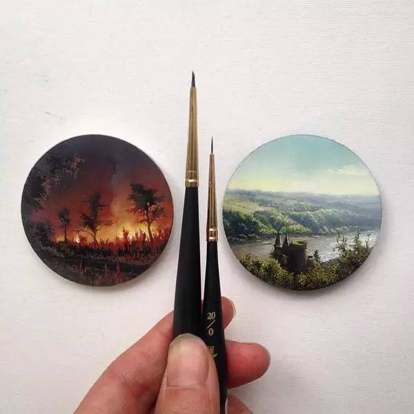 油画风景随身带,旅游景点油画