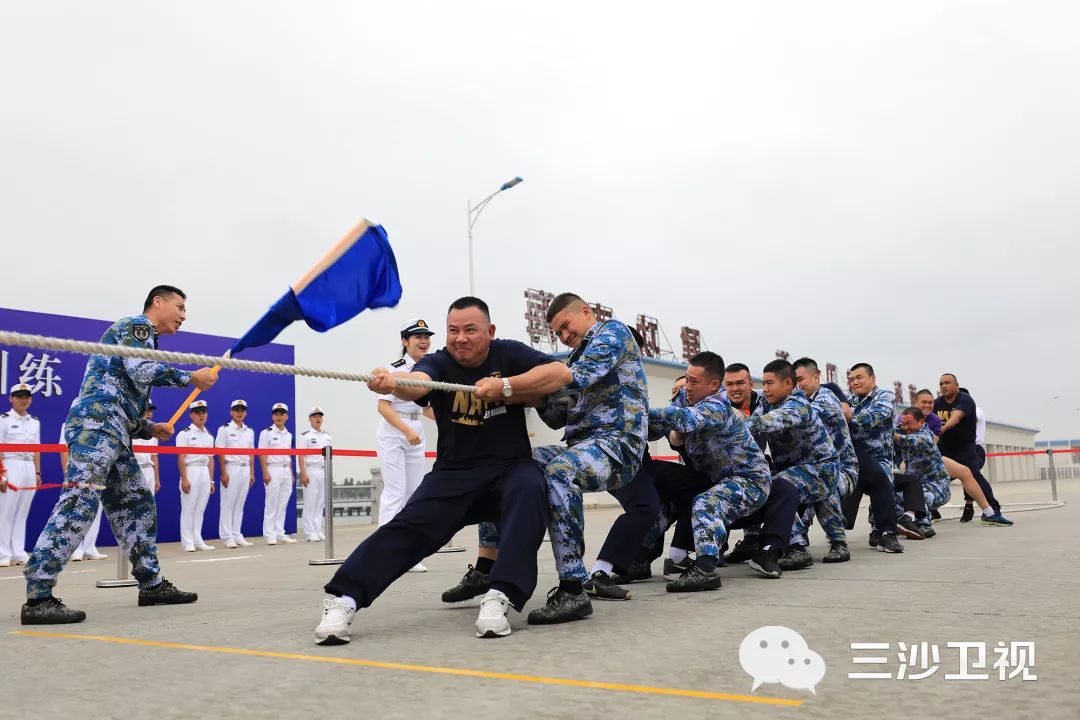 多图|“一二、一二……”拔河、举炮弹“蓝色突击-2019”中泰海军开展多样交流活动
