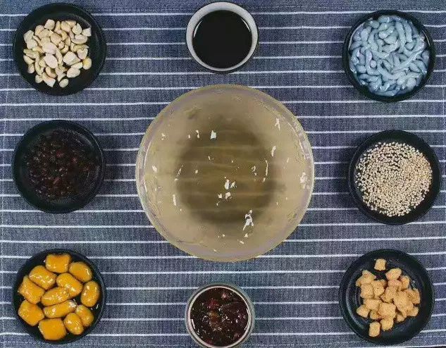 冰粉夏季糖水,冰冻西米露凉粉