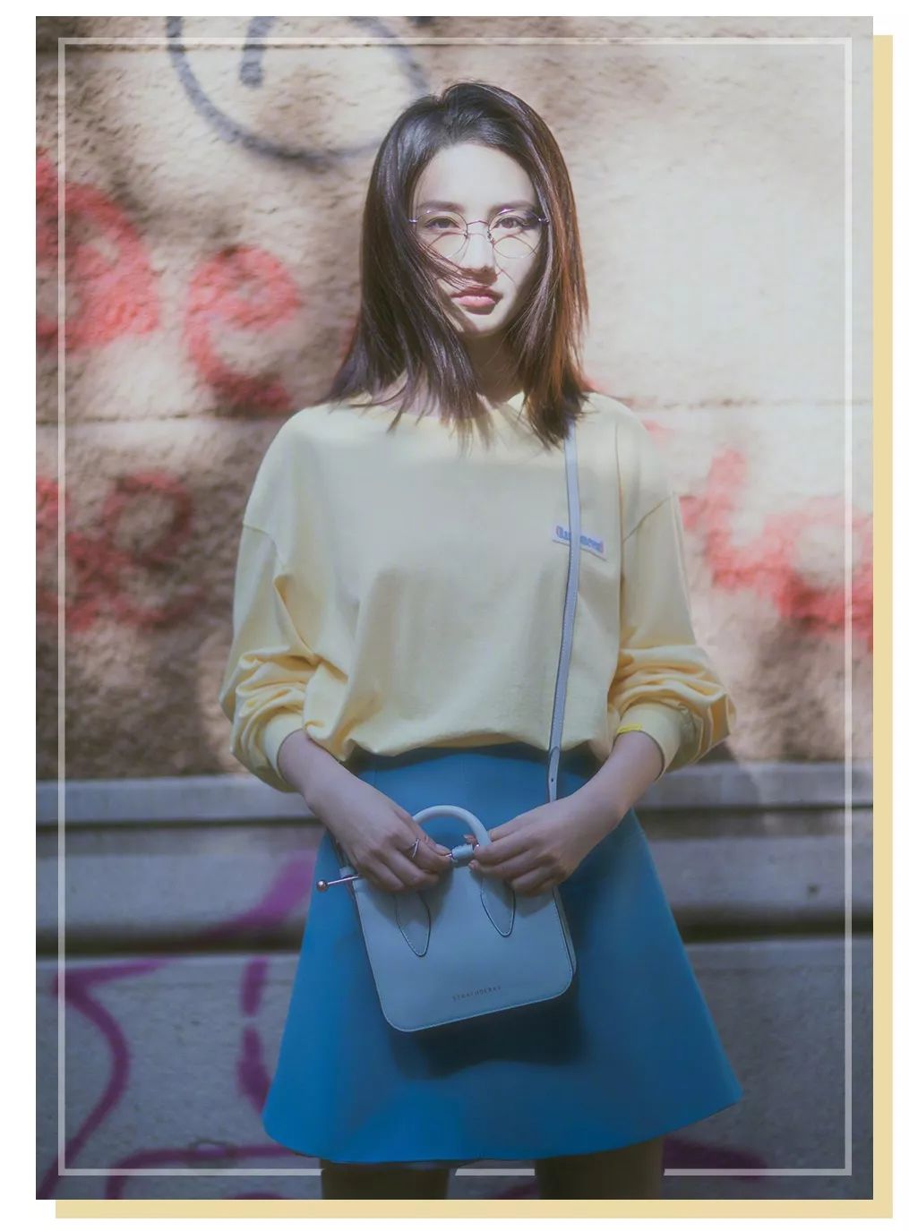 显瘦清爽又气质的夏季穿搭来了,160显瘦显白黑色假两件大衣秋冬