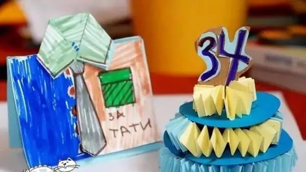 父亲节礼物手工贺卡简单有惊喜,父亲节手工花小礼物简单又漂亮