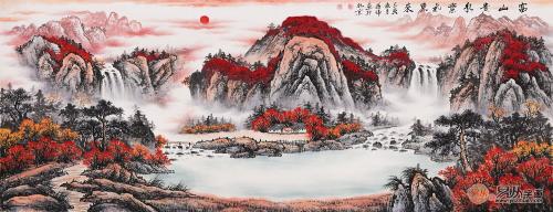 十大著名风水画鸿运当头,客厅山水画风水讲究鸿运当头