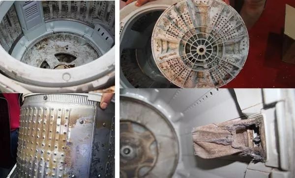 洗衣机里加点它，10分钟排出黑脏水