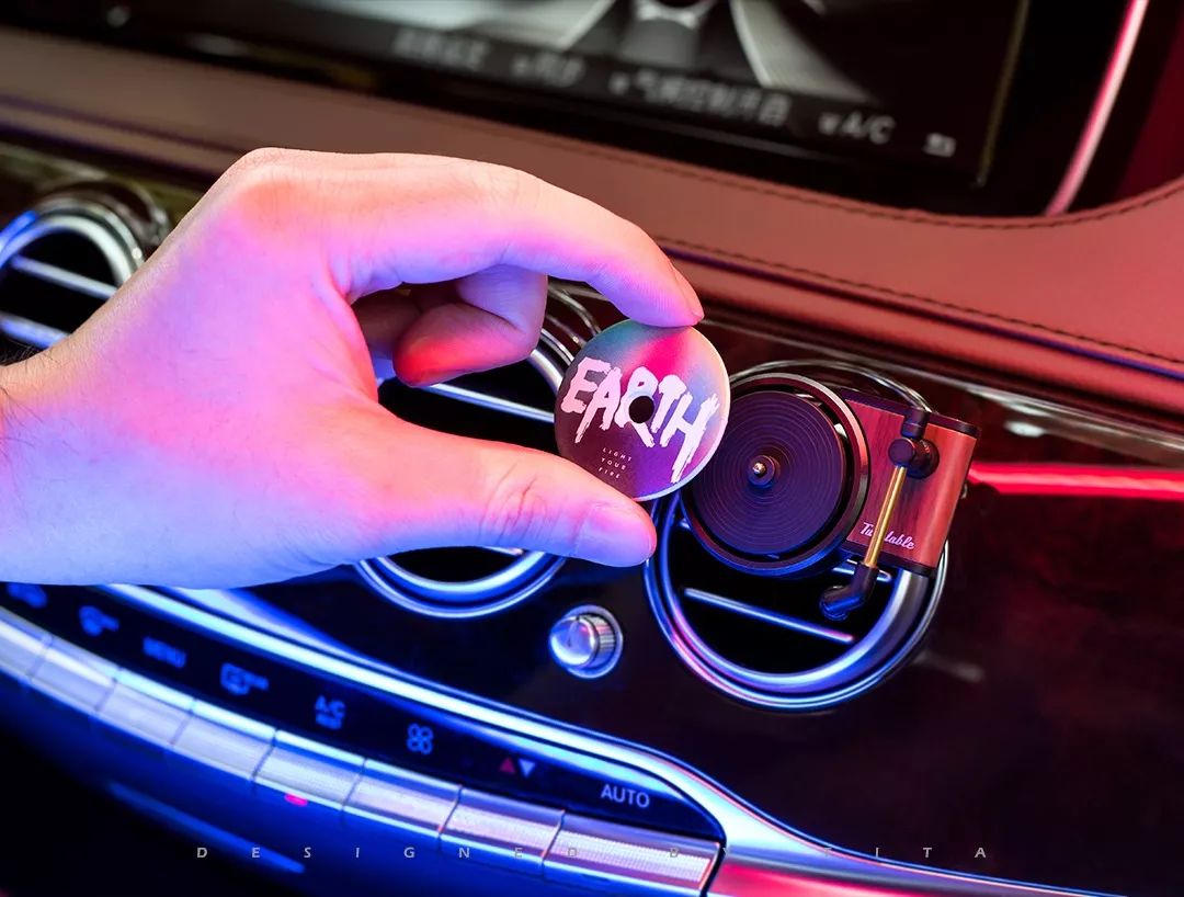 复古唱片机车载香熏,复古唱片车载香水