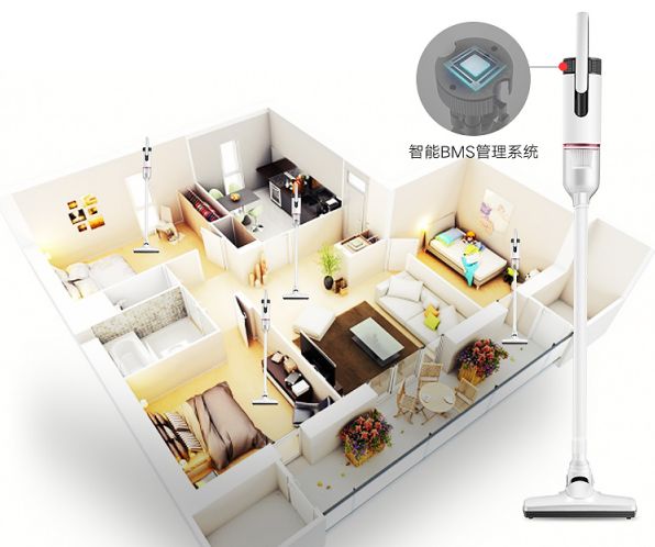 无绳便携式吸尘器,不用充电的家用小型吸尘器