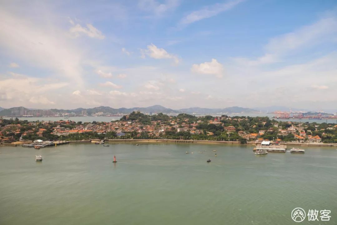 高空看厦门岛全景,厦门空中风景