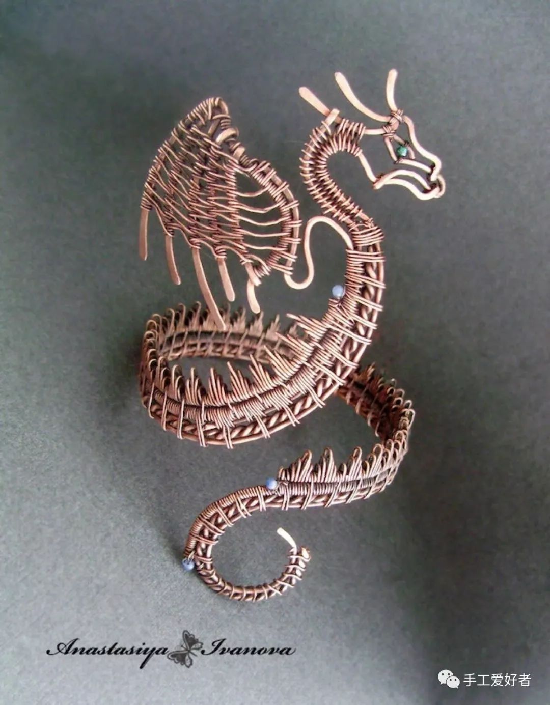 原创手作水晶项链,手工制作首饰线