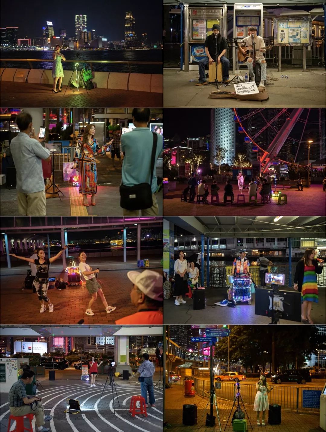 香港街头深情献唱,香港街头歌唱