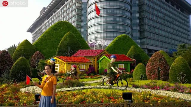 2022年国庆花坛景观图片大全,国庆节拍到的最美花海