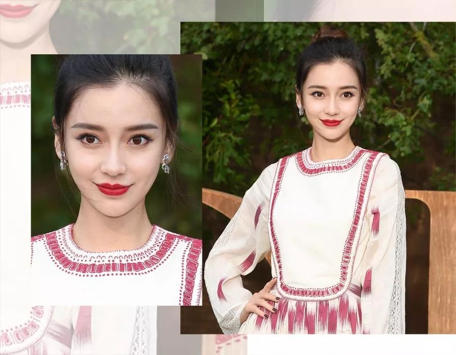 angelababy白娉婷唇妆,杨颖全唇妆