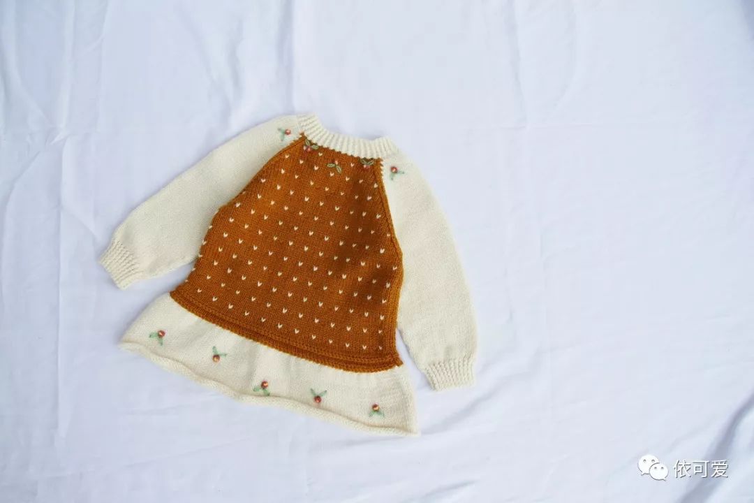 拼色儿童毛衣编织教程满天星,小孩外套毛衣编织教程满天星