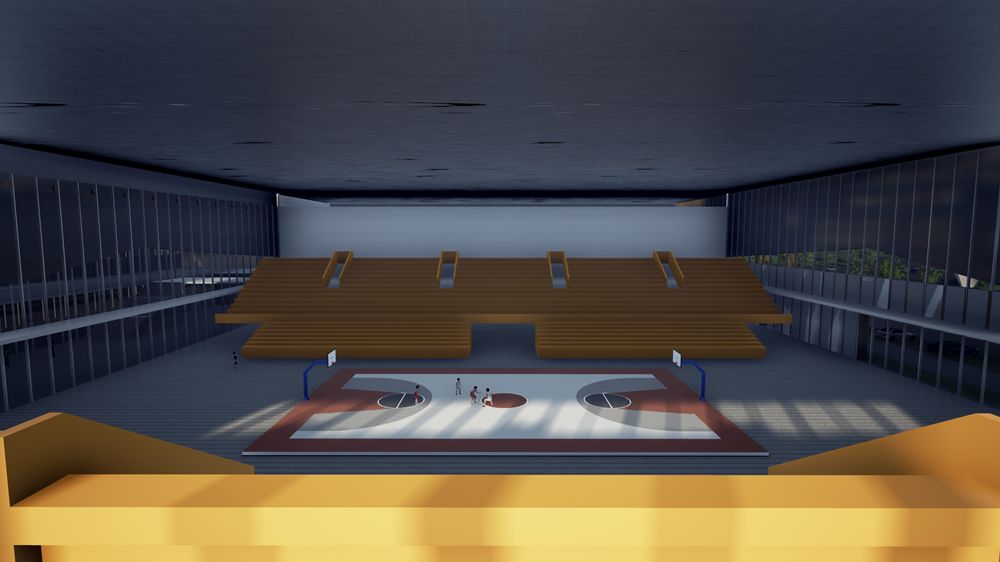 今天，东港区体育中心奠基了！位置在这