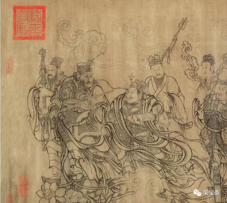 徐悲鸿八十七神仙卷题词,徐悲鸿八十七神仙卷失窃