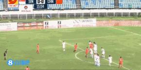 u19国青一球惜败上港预备队,中国队半场