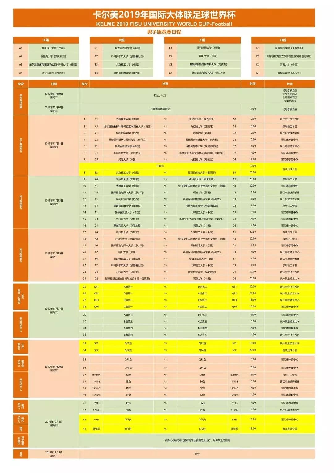 晋江足球世界杯比赛时间,世界杯赛事速看