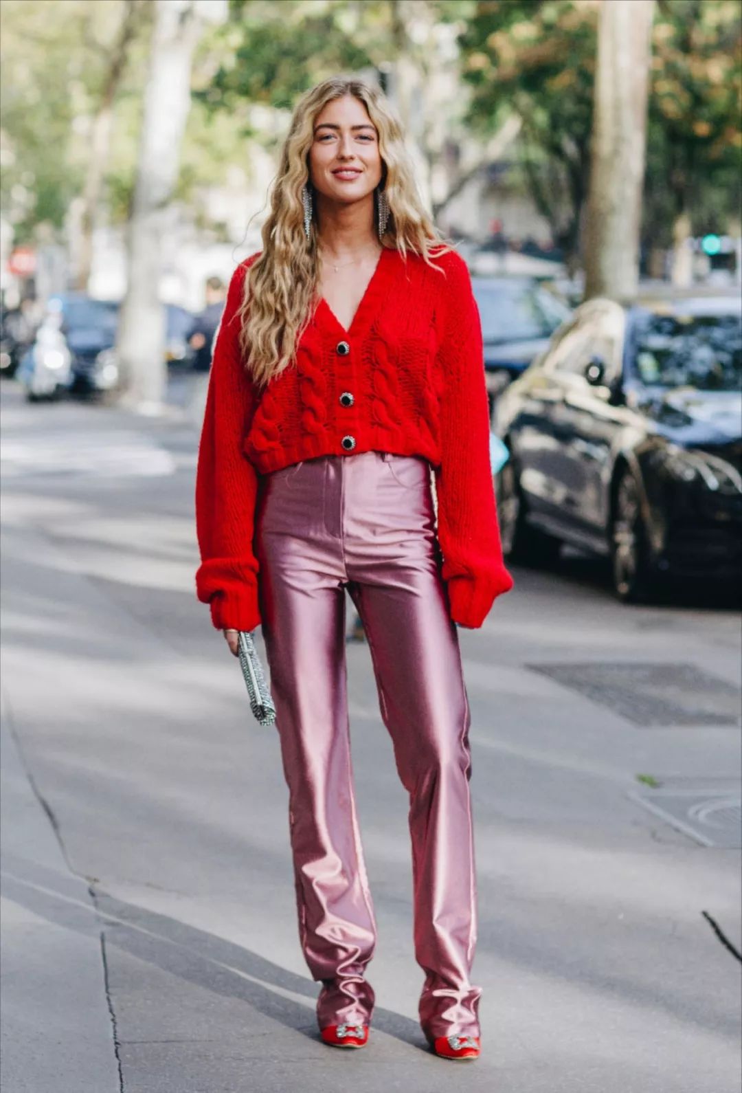 钟楚曦新中式穿搭同款,高级脸的钟楚曦独爱港风式穿搭