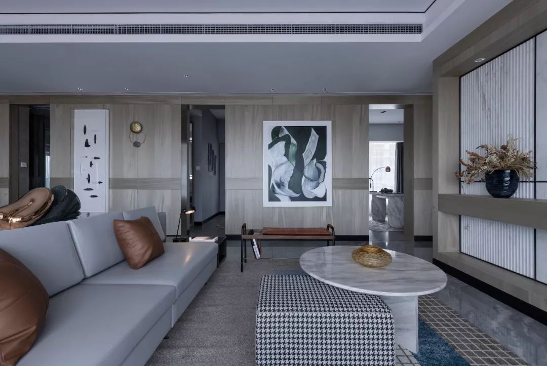 挑高法式轻奢样板间,意式英伦风装修