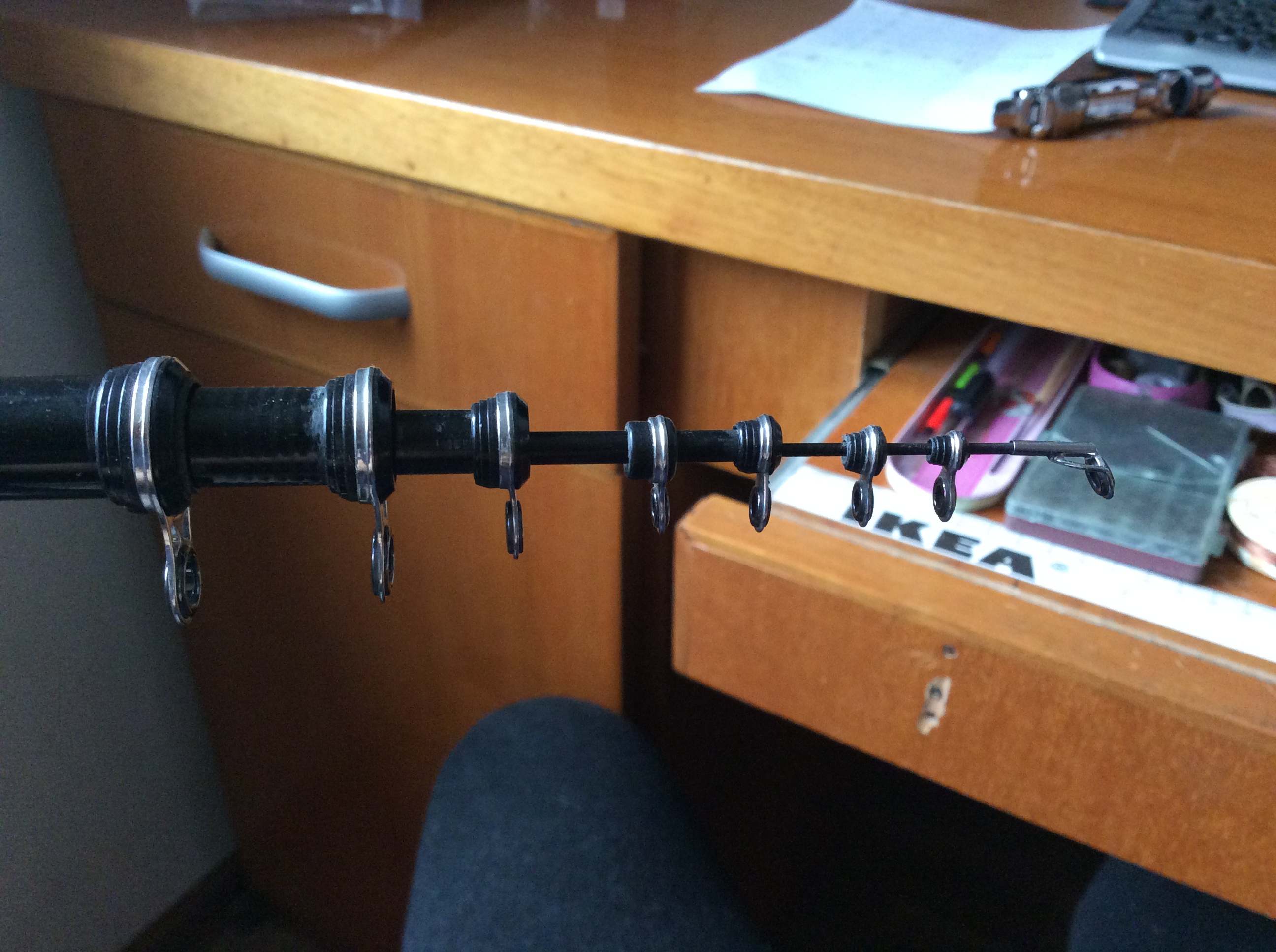 四米五的手竿改3米6,四米五鱼竿改矶竿用多少导环