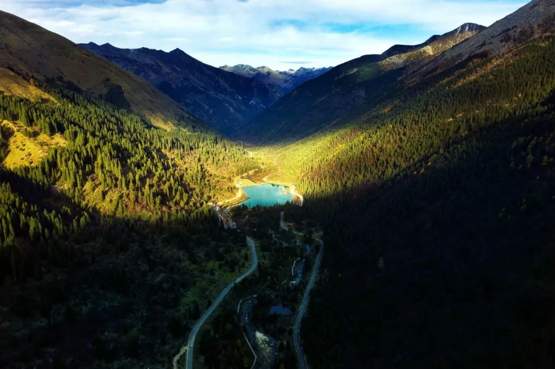 航拍阿坝农村视频,阿坝风景全景视频