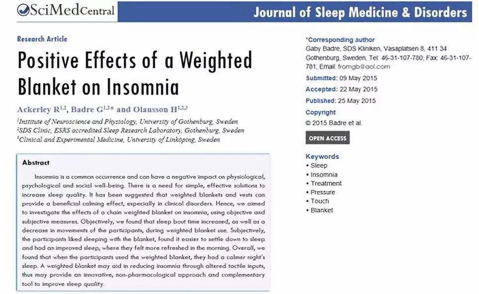 安睡魔毯!失眠的人盖它都睡着了,太神奇了