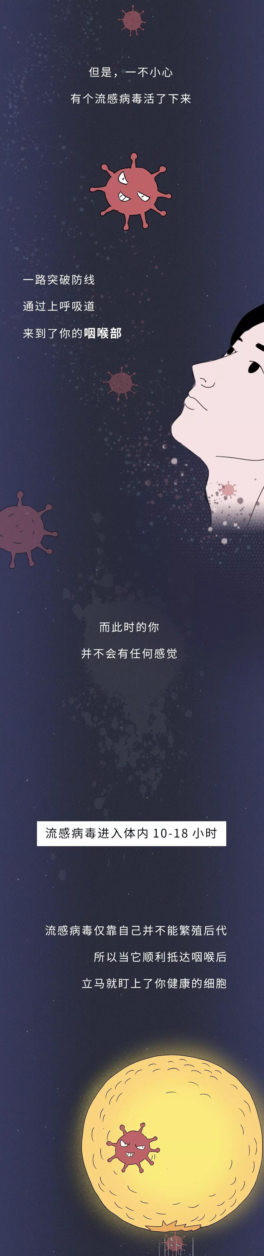 感染病毒后的72小时