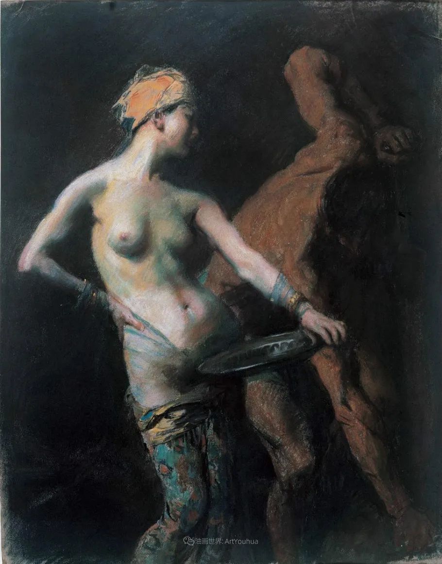 徐悲鸿先生的巨幅油画愚公移山,徐悲鸿中国现代画之父